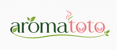 Logo aromatoto bernuansa biru es